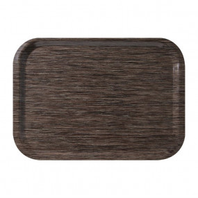 Plateau de service en mélamine Roltex Fast Food 375x265mm wengé