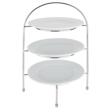 Présentoir salon de thé pour 3 assiettes maxi 210mm
