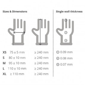 Gants renforcés antibactériens en nitrile bleu Unigloves XL