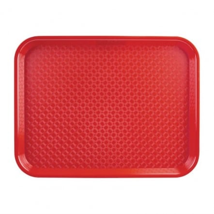 Plateau self-service Kristallon rouge 450 x 350mm