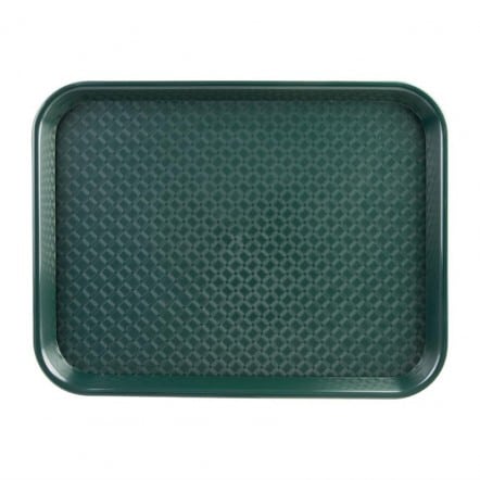 Plateau self-service Kristallon vert 450 x 350mm