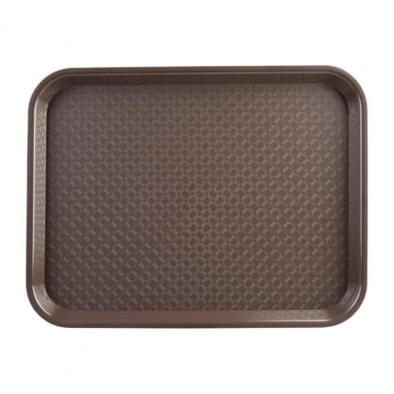 Plateau self-service Kristallon marron 450 x 350mm