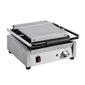 Grand gril de contact simple Bistro Buffalo lisse/lisse