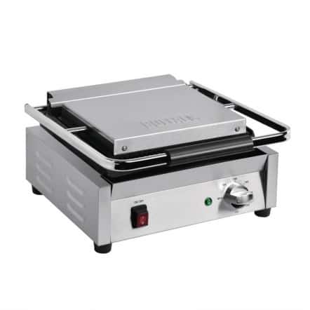 Grand gril de contact simple Bistro Buffalo lisse/lisse