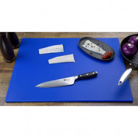 Grande planche à découper basse densité Hygiplas bleue