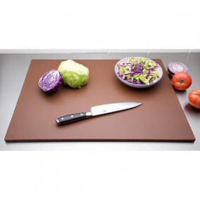 Grande planche à découper basse densité Hygiplas marron