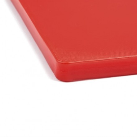 Grande planche à découper épaisse basse densité Hygiplas rouge