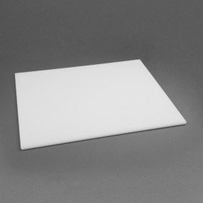 Grande planche à découper basse densité Hygiplas blanche