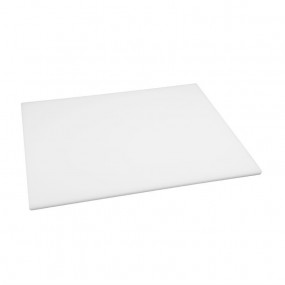 Grande planche à découper basse densité Hygiplas blanche