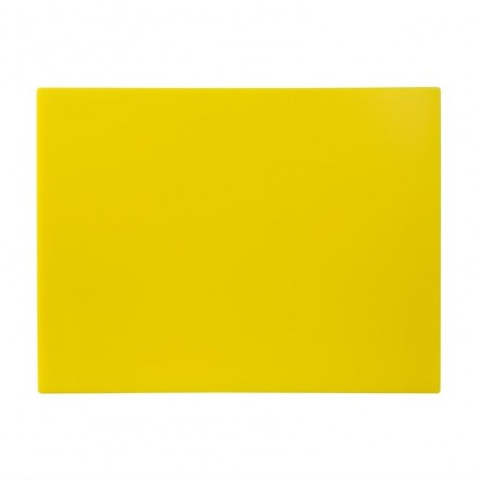 Grande planche à découper basse densité Hygiplas jaune