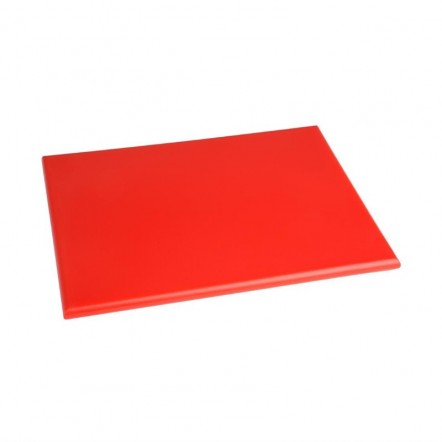 Petite planche à découper haute densité Hygiplas rouge