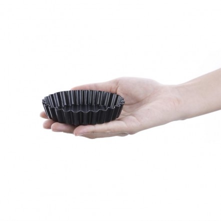Moule à tartelette cannelé antiadhésif avec fond amovible Vogue 10 cm (x3)