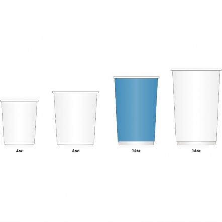 Gobelets boissons chaudes PLA simple paroi compostables 34 cl Fiesta Green (x50)