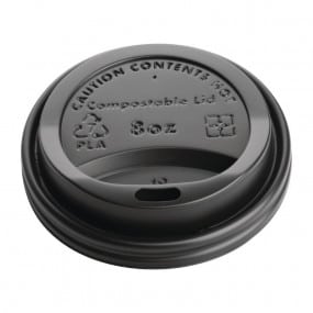 Couvercles gobelets boissons chaudes CPLA compostables Fiesta Green 22,5 cl