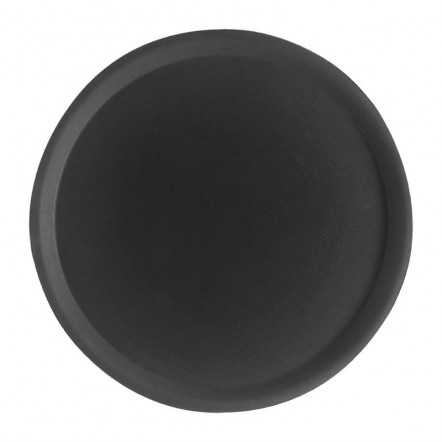 Plateau de service rond fibre de verre antidérapant Camtread Cambro noir 28 cm