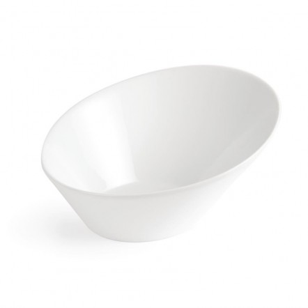 Bols ovales inclinés blancs Olympia 222 x 246mm