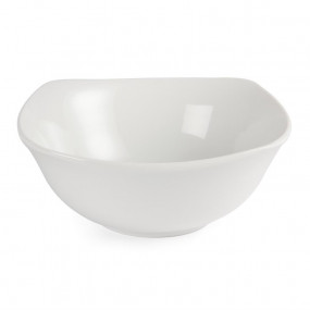 Bols carrés à bords ondulés blancs Olympia 220mm
