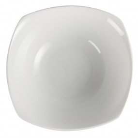 Bols carrés à bords ondulés blancs Olympia 220mm