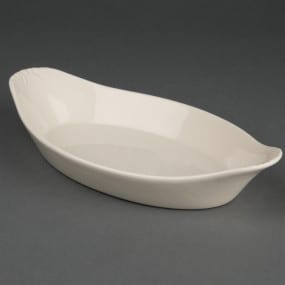 Plats ovales à oreilles Olympia Ivory 130 x 228mm
