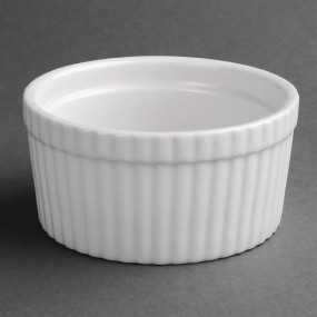 Plats à soufflé blancs Olympia 105mm