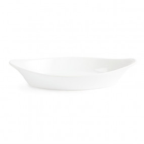 Plats ovales à oreilles blancs Olympia 253 x 140mm
