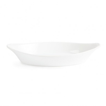Plats ovales à oreilles blancs Olympia 253 x 140mm