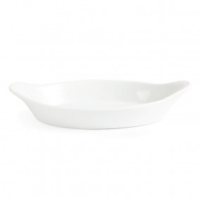Plats ovales à oreilles blancs Olympia 290 x 166mm