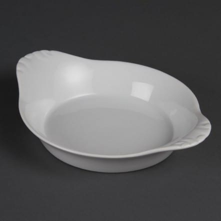 Plats ronds à oreilles blancs Olympia 220mm