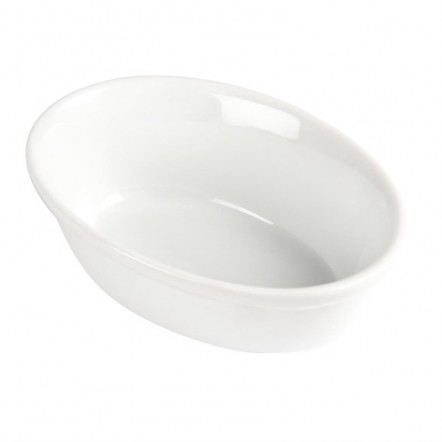 Plats à gratin ovales blancs Olympia 161 x 116mm