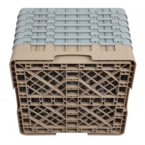 Casier à verres 49 compartiments Camrack Cambro beige hauteur max 298mm