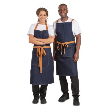 Tablier serveur bleu denim Southside Whites 700x1000mm