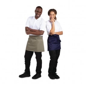 Tablier serveur court Whites bleu marine