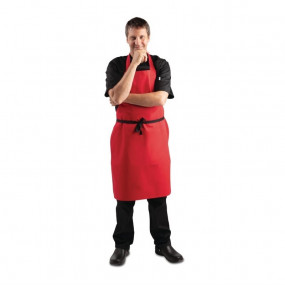 Tablier bavette Whites rouge