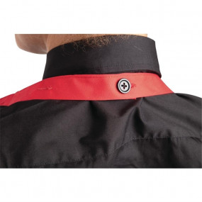 Tablier serveur col en V Whites rouge