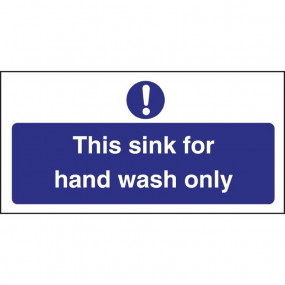 Signalétique pour le lavage des mains uniquement Vogue (en anglais)