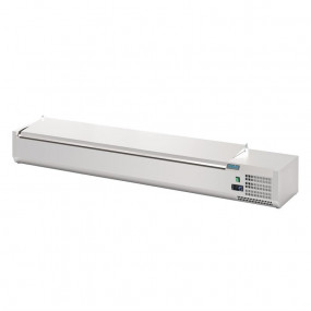Saladette à poser avec couvercle Polar Série G 8x GN 1/4
