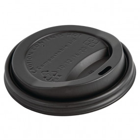 Couvercles gobelets boissons chaudes CPLA compostables Fiesta Green 340 ml (lot de 1000)