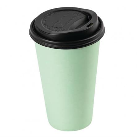 Couvercles gobelets boissons chaudes CPLA compostables Fiesta Green 340 ml (lot de 1000)