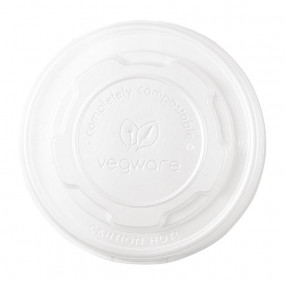 Couvercles plats compostables Vegware 230 ml (x1000)