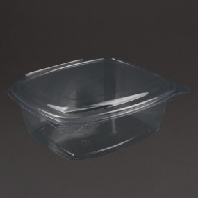 Barquettes à charnière compostables en PLA Vegware 68 cl (x250)