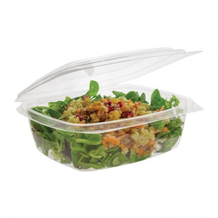 Barquettes à charnière compostables en PLA Vegware 68 cl (x250)