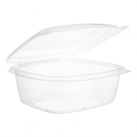 Barquettes à charnière compostables en PLA Vegware 68 cl (x250)