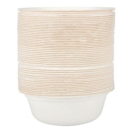 Bols en bagasse compostables Fiesta Green 153mm (x50)