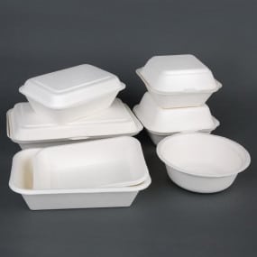 Bols en bagasse compostables Fiesta Green 153mm (x50)