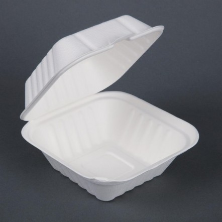 Boîtes à hamburger compostables Fiesta Green 14,9 cm (x500)