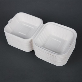 Boîtes à hamburger compostables Fiesta Green 14,9 cm (x500)