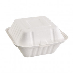 Boîtes à hamburger compostables Fiesta Green 14,9 cm (x500)