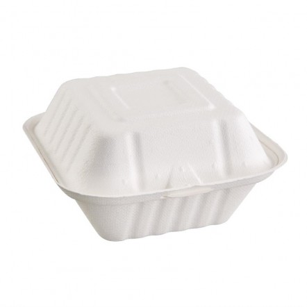 Boîtes à hamburger compostables Fiesta Green 14,9 cm (x500)