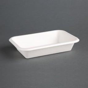Barquettes en bagasse compostables Fiesta Green 18 cm (x50)