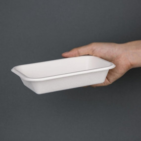 Barquettes en bagasse compostables Fiesta Green 18 cm (x50)
